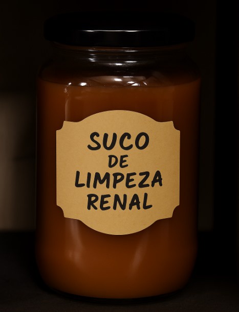Elixir de limpeza renal em frasco