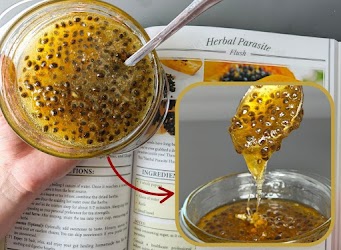Receita natural em preparo